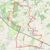 Loop walk between Ditchling Common and Plumpton Green trail, distance, elevation, map, profile, GPS track