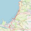 Newquay to Mawgan Porth trail, distance, elevation, map, profile, GPS track