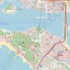 Sentosa Park trail, distance, elevation, map, profile, GPS track