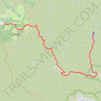 Santa Ynez Falls Trail from Trippet Ranch Parking Lot in Topanga State Park trail, distance, elevation, map, profile, GPS track