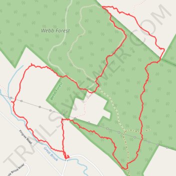 Webb Forest Trail, Wolf Tree, Bunker and Cocoa trails loop trail, distance, elevation, map, profile, GPS track