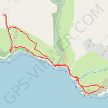 Durgan to Mawnan walk trail, distance, elevation, map, profile, GPS track
