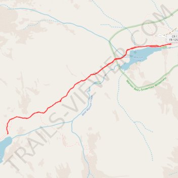 Crater Lake and Maroon Lake via Maroon-Snowmass Trail trail, distance, elevation, map, profile, GPS track