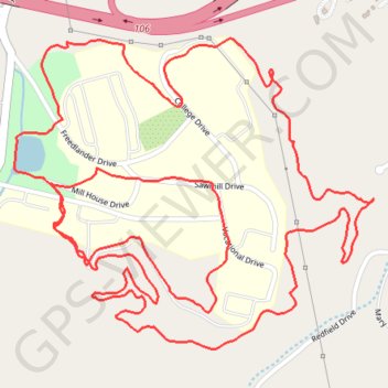 Dahlia Ridge Trail System trail, distance, elevation, map, profile, GPS track