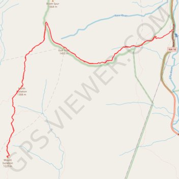 Mount Isolation, North Isolation and Gulf Peak trail, distance, elevation, map, profile, GPS track