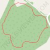 Unpaved walking path in nature reserve trail, distance, elevation, map, profile, GPS track