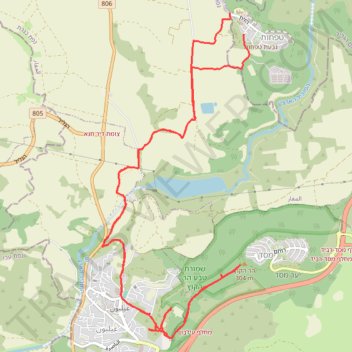 MTB cycling from Tefahot to Masad trail, distance, elevation, map, profile, GPS track