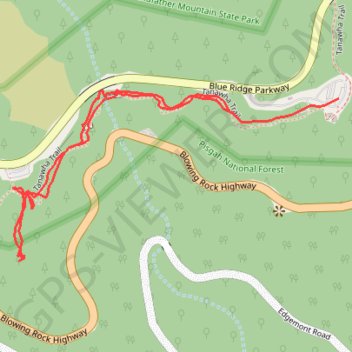 Stack Rock trail, distance, elevation, map, profile, GPS track