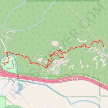Dirty Harry's Balcony trail, distance, elevation, map, profile, GPS track
