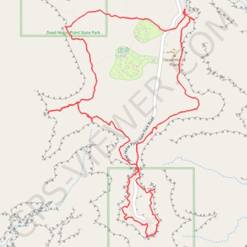 Dead Horse Point and Shafer Canyon Overlook Loop trail, distance, elevation, map, profile, GPS track