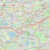 Staines to Richmond by bike trail, distance, elevation, map, profile, GPS track