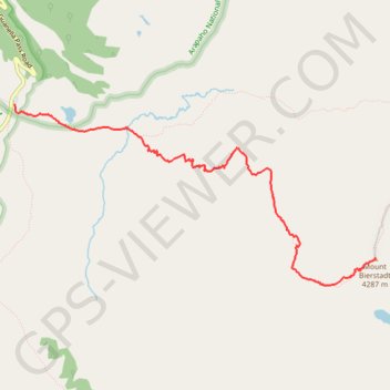 Mount Bierstadt Trail in Mount Evans Wilderness trail, distance, elevation, map, profile, GPS track