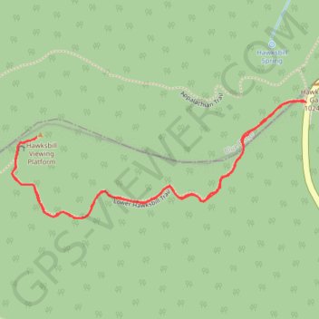 Hawksbill Summit via Lower Hawksbill Trail in Shenandoah National Park trail, distance, elevation, map, profile, GPS track
