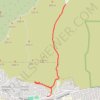 Hall Canyon trail, distance, elevation, map, profile, GPS track