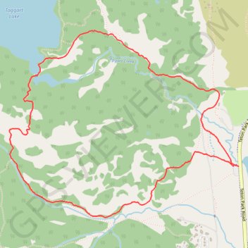 Taggart Lake Loop trail, distance, elevation, map, profile, GPS track