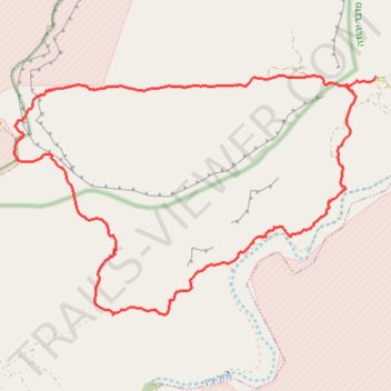 Half loop around the Small Crater trail, distance, elevation, map, profile, GPS track