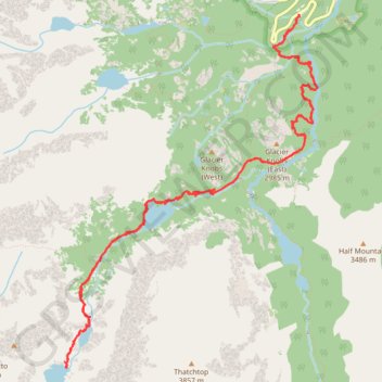 Sky Pond via Glacier Gorge Trail in Rocky Mountain National Park trail, distance, elevation, map, profile, GPS track