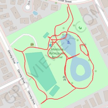 Mentone racecourse reserve trail, distance, elevation, map, profile, GPS track
