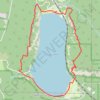 Devil's Lake Loop via West Bluff Trail, South Shore, Balanced Rock and Elephant Rock trail, distance, elevation, map, profile, GPS track