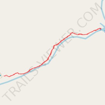Tjaynera Falls (Sandy Creek Falls) trail, distance, elevation, map, profile, GPS track