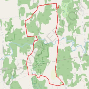 Carse Natural Area Loop trail, distance, elevation, map, profile, GPS track