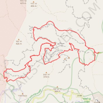 Tzeelim Challenge trail, distance, elevation, map, profile, GPS track