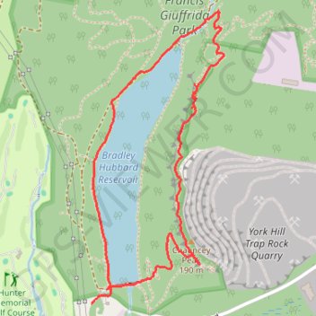 Chauncey Peak Loop Trail in Giuffrida Park trail, distance, elevation, map, profile, GPS track