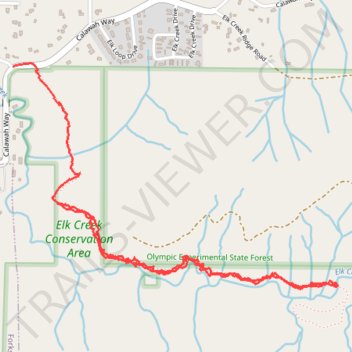 Elk Creek trail, distance, elevation, map, profile, GPS track
