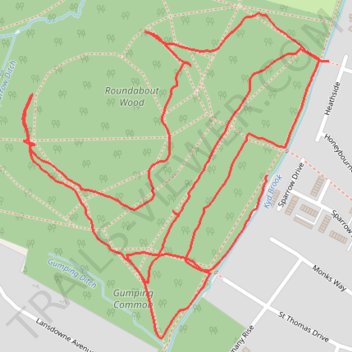 Crofton Wood trails trail, distance, elevation, map, profile, GPS track