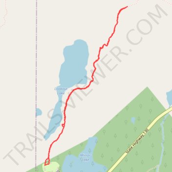 Hiking Lookout Lake Trail trail, distance, elevation, map, profile, GPS track