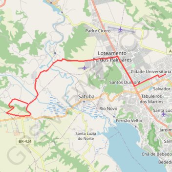 Utinga trail, distance, elevation, map, profile, GPS track