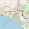 Irvine, Scotland to Saltcoats and back trail, distance, elevation, map, profile, GPS track