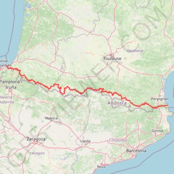 GR 10 - Traversée des Pyrénées trail, distance, elevation, map, profile, GPS track