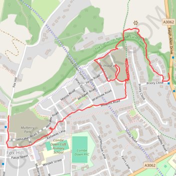 Mulberry Park trail, distance, elevation, map, profile, GPS track