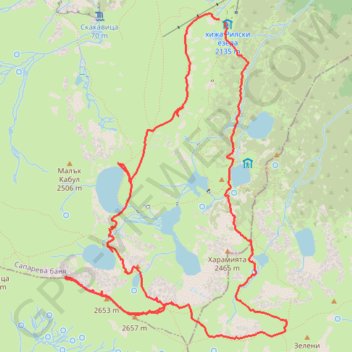 Rilska Jezera - Рилски Езера - Seven Rila Lakes trail, distance, elevation, map, profile, GPS track