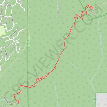 Tahquitz Peak via South Ridge Trail in San Jacinto Wilderness trail, distance, elevation, map, profile, GPS track
