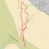 Blue Diamond Canyon loop hike from Wheeler Camp Spring Parking trail, distance, elevation, map, profile, GPS track