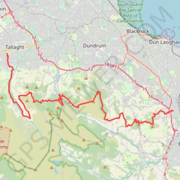 Route1495 trail, distance, elevation, map, profile, GPS track