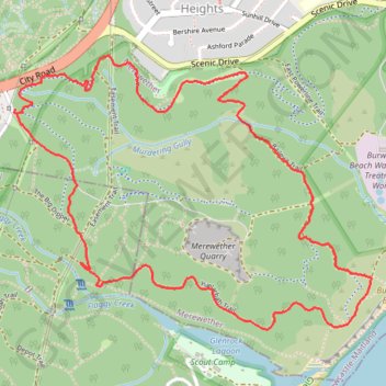 Glenrock State Conservation Area Loop trail, distance, elevation, map, profile, GPS track