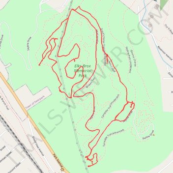 Port Jervis Watershed / Elks-Brox Memorial Park trail, distance, elevation, map, profile, GPS track