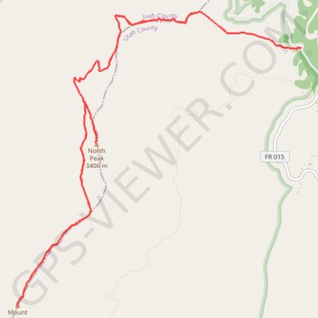 Mount Nebo and North Peak trail, distance, elevation, map, profile, GPS track