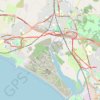 Irvine, Scotland to Stevenston and back trail, distance, elevation, map, profile, GPS track