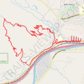 Burning Mountain loop via Ward Peak and Fire in the Mountain trails trail, distance, elevation, map, profile, GPS track