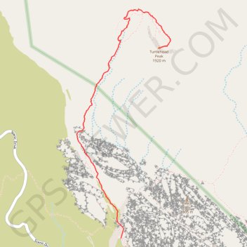 Turtlehead Peak trail, distance, elevation, map, profile, GPS track