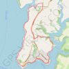 St. Mawes Loop trail, distance, elevation, map, profile, GPS track